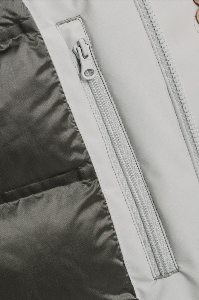 Cast Iron grijze heren jas | Close up