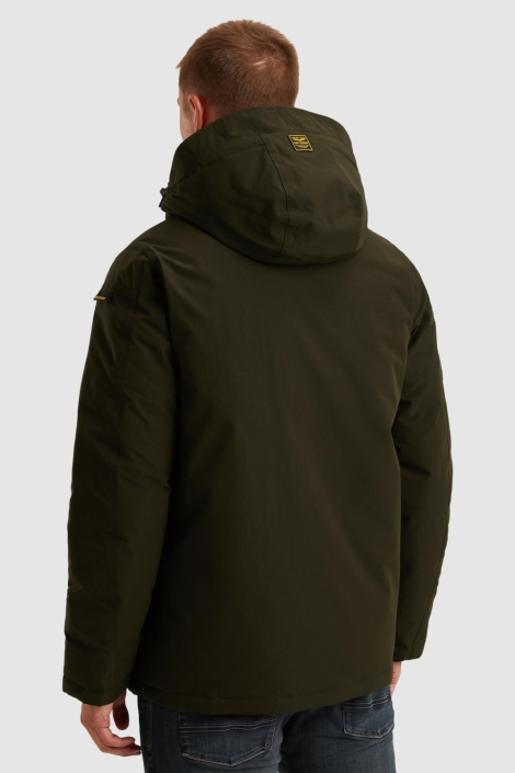 PME legend groene heren jas | Model achteraanzicht