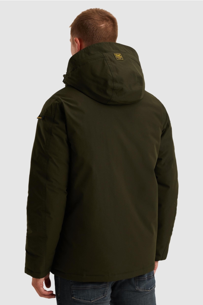PME legend groene heren jas | Model achteraanzicht