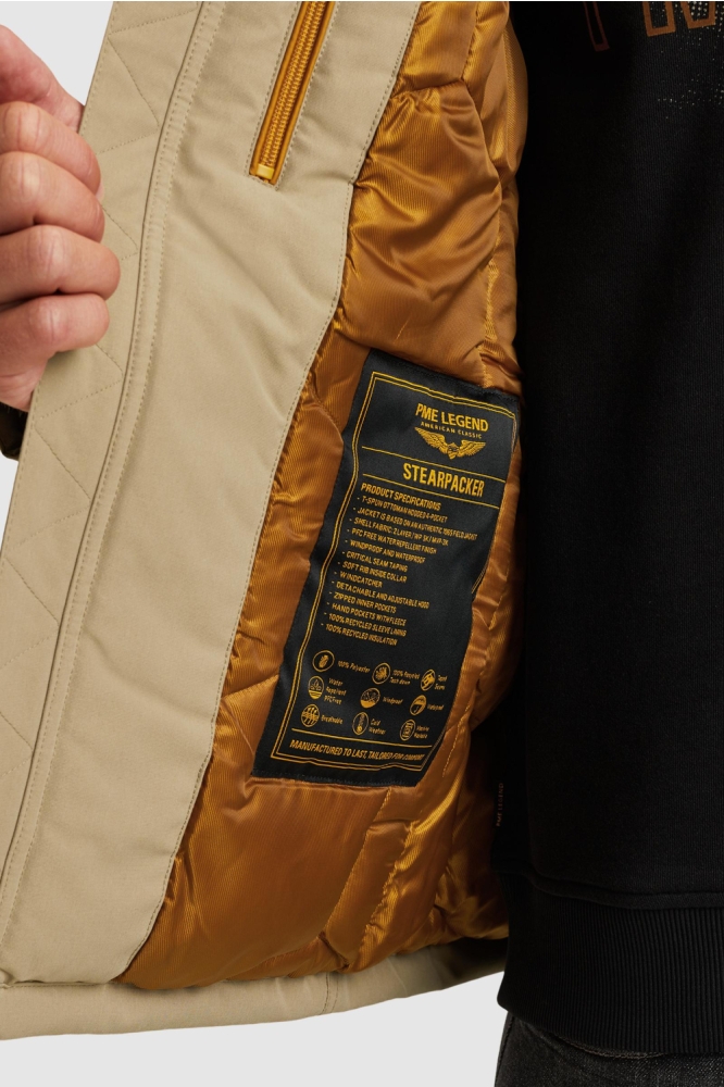 PME legend taupe heren jas | Unique Selling Point