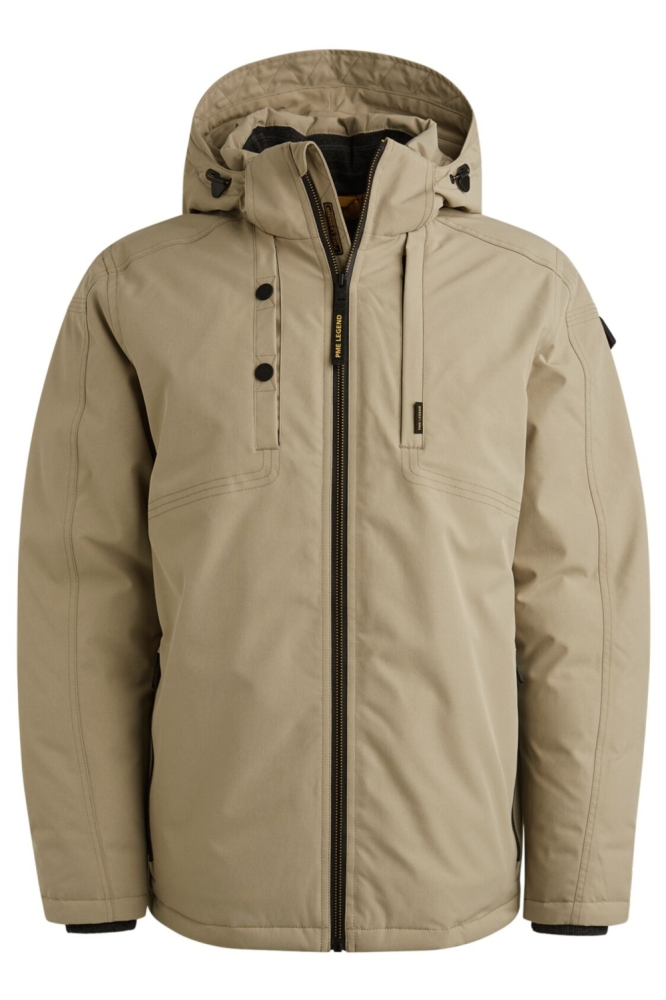 PME legend taupe heren jas | Vooraanzicht