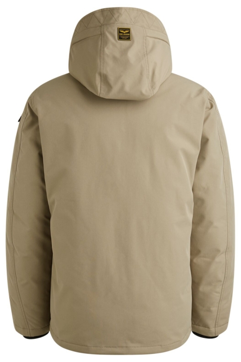 PME legend taupe heren jas | Achteraanzicht