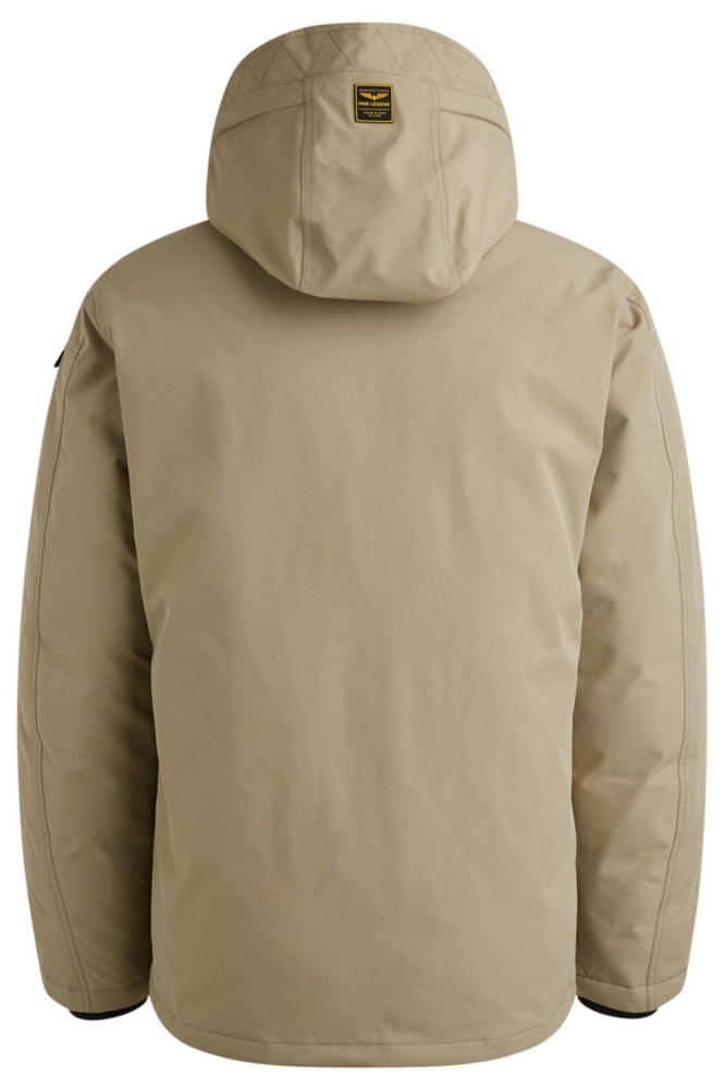 PME legend taupe heren jas | Achteraanzicht