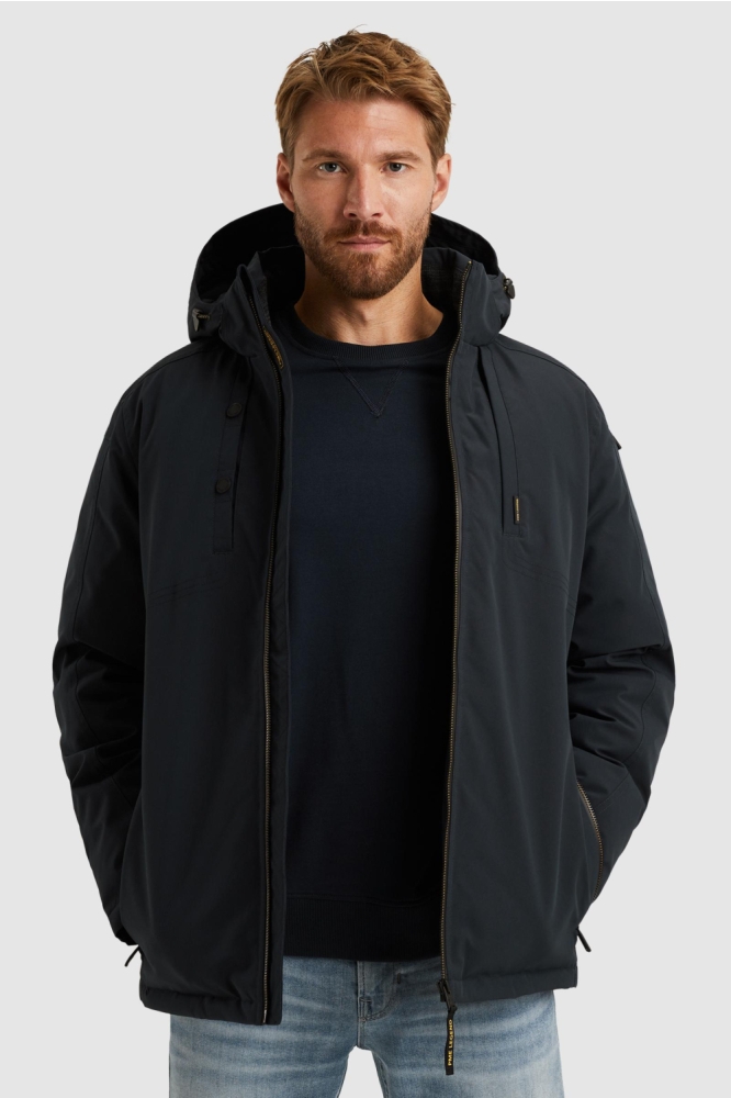 PME legend blauwe heren jas | Model vooraanzicht