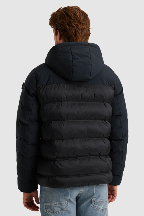 PME legend blauwe heren jas | Model achteraanzicht