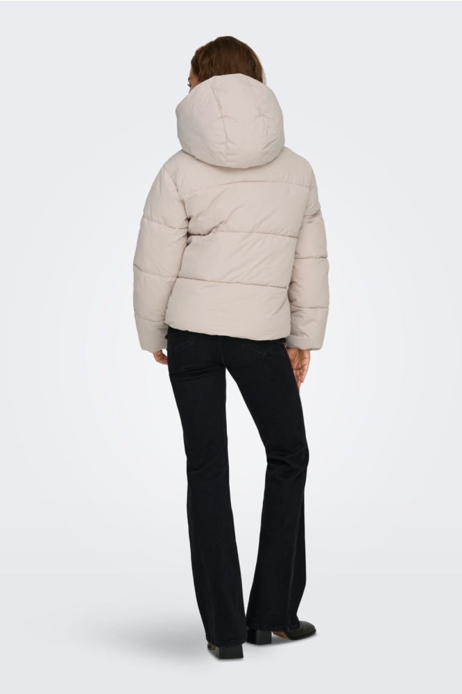 Only beige dames jas | Model achteraanzicht