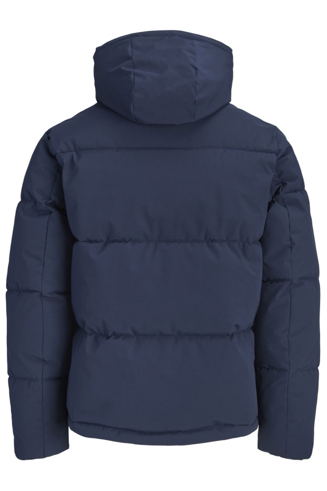 Jack & Jones blauwe heren jas | Achteraanzicht