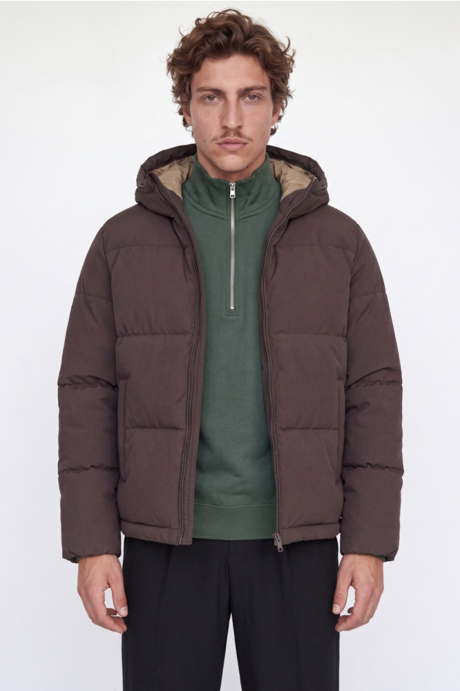 Jack & Jones bruine heren jas | Model