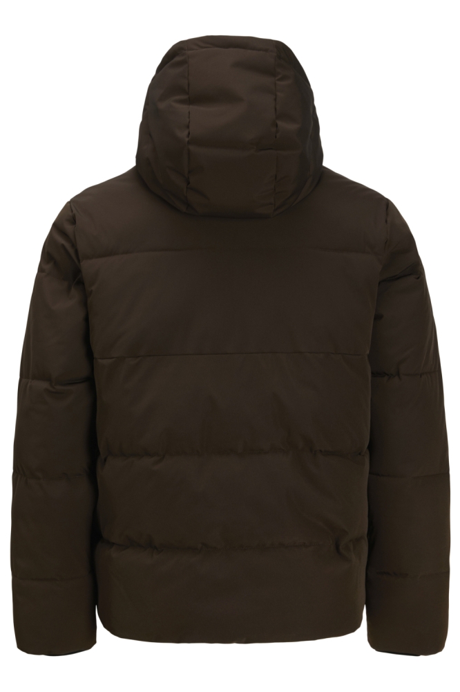 Jack & Jones bruine heren jas | Achteraanzicht