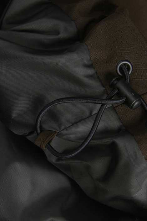 Jack & Jones bruine heren jas | Close up