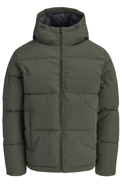 Jack & Jones groene heren jas | Vooraanzicht