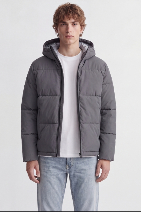 Jack & Jones grijze heren jas | Model
