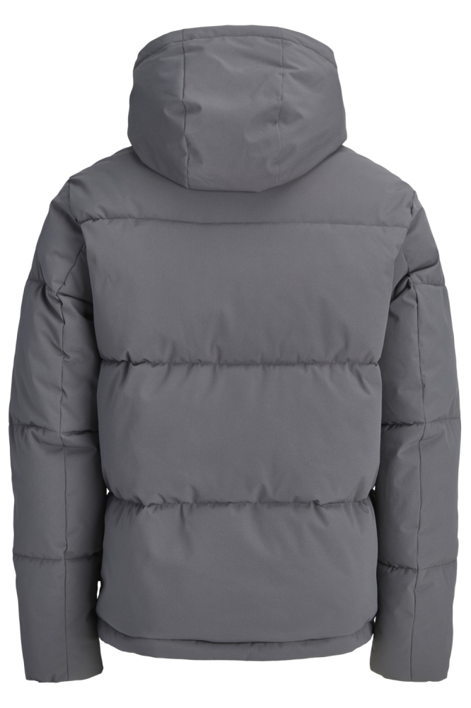 Jack & Jones grijze heren jas | Achteraanzicht