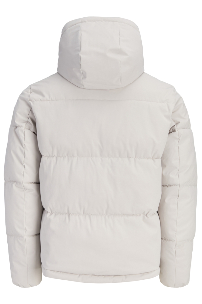 Jack & Jones ecru heren jas | Achteraanzicht