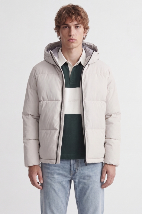 Jack & Jones ecru heren jas | Model
