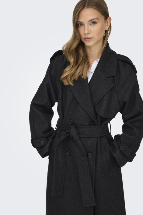 Only grijze dames jas | Close up