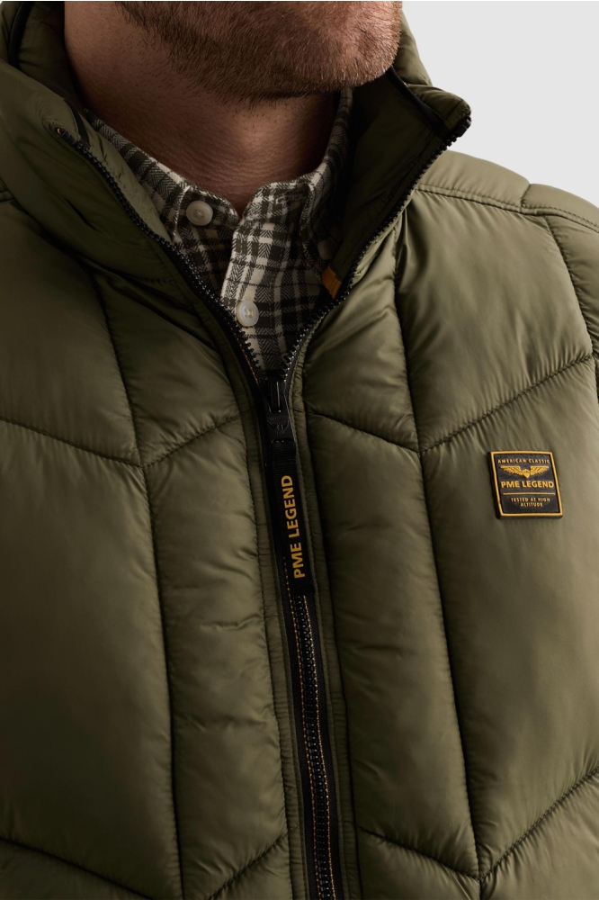 PME legend groene heren jas | Close up