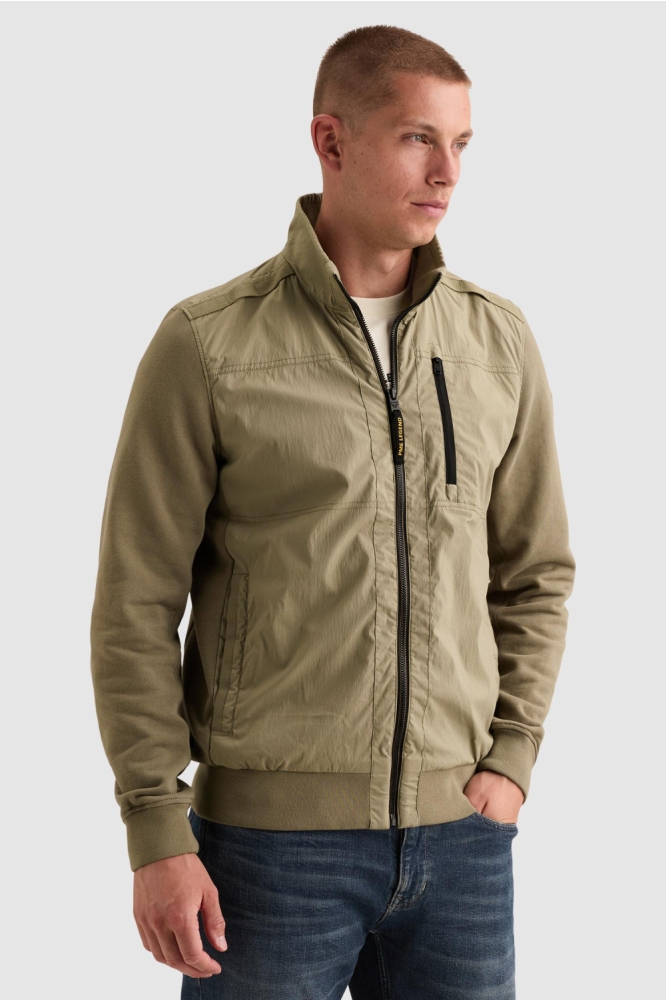 PME legend groene heren jas | Model vooraanzicht