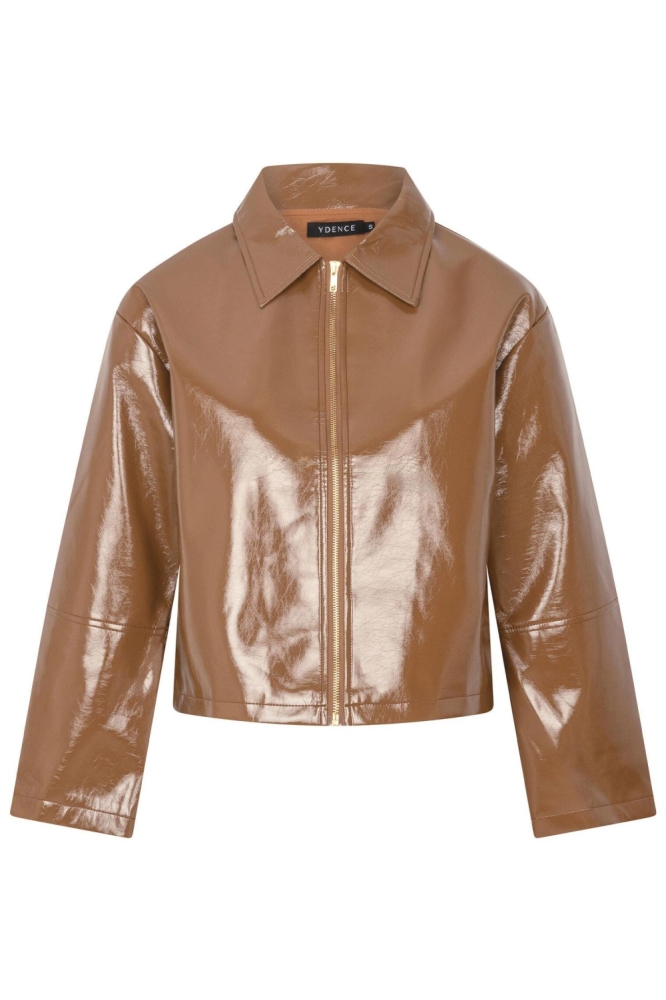 Ydence camel dames jas | Vooraanzicht