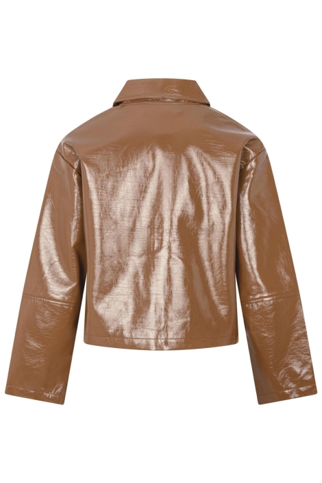 Ydence camel dames jas | Achteraanzicht