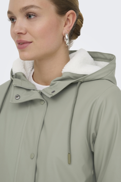 Only groene dames jas | Close up