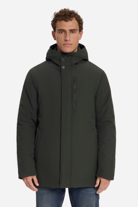 NO-EXCESS groene heren jas | Model vooraanzicht