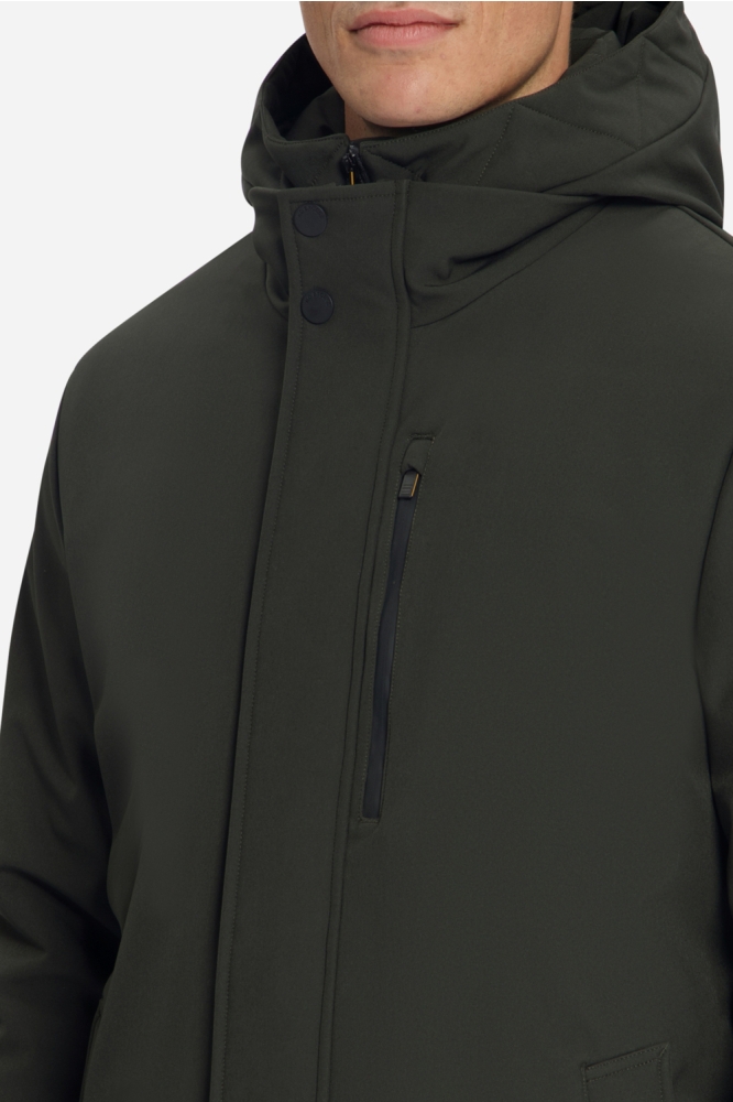 NO-EXCESS groene heren jas | Close up