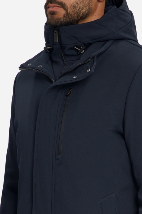 NO-EXCESS blauwe heren jas | Close up
