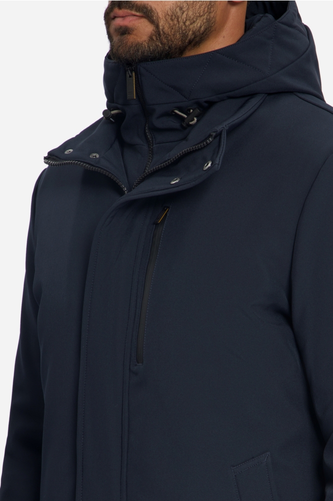 NO-EXCESS blauwe heren jas | Close up