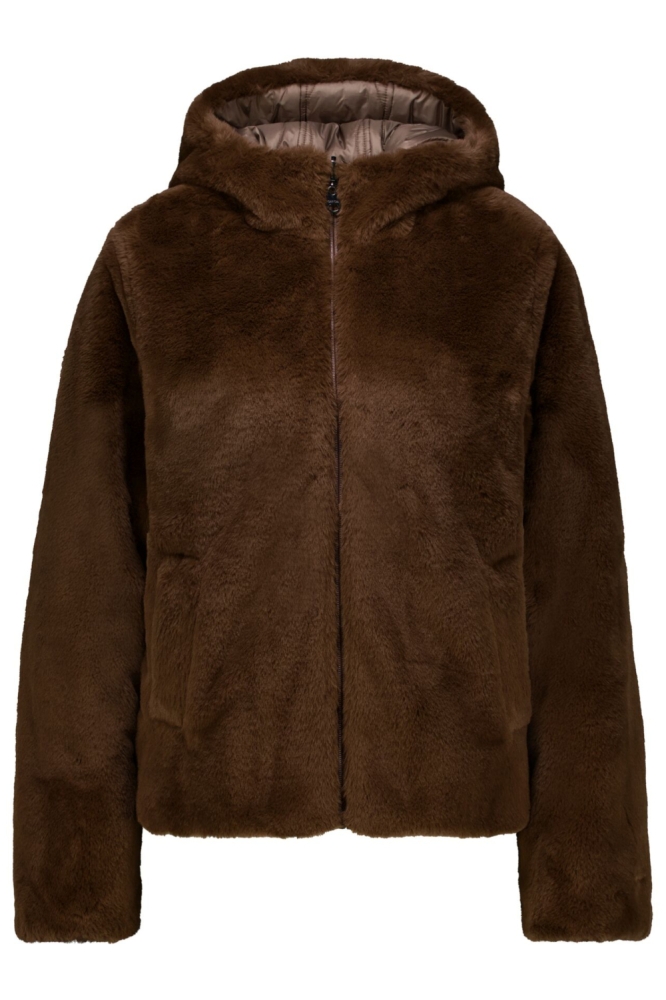 Garcia bruine dames jas | Vooraanzicht