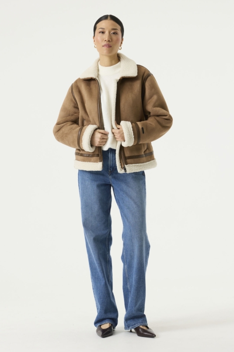 Garcia camel dames jas | Model