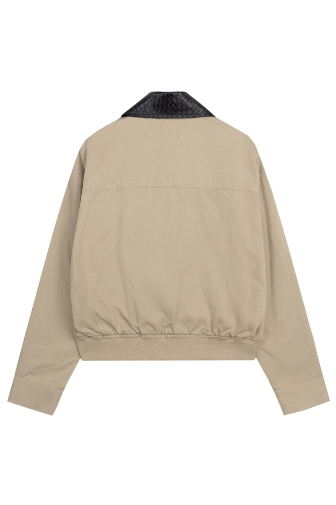 Refined Department beige dames jas | Achteraanzicht