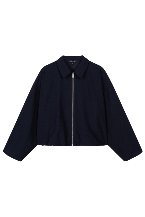 Refined Department blauwe dames jas | Vooraanzicht