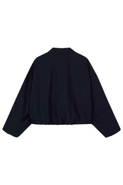 Refined Department blauwe dames jas | Achteraanzicht