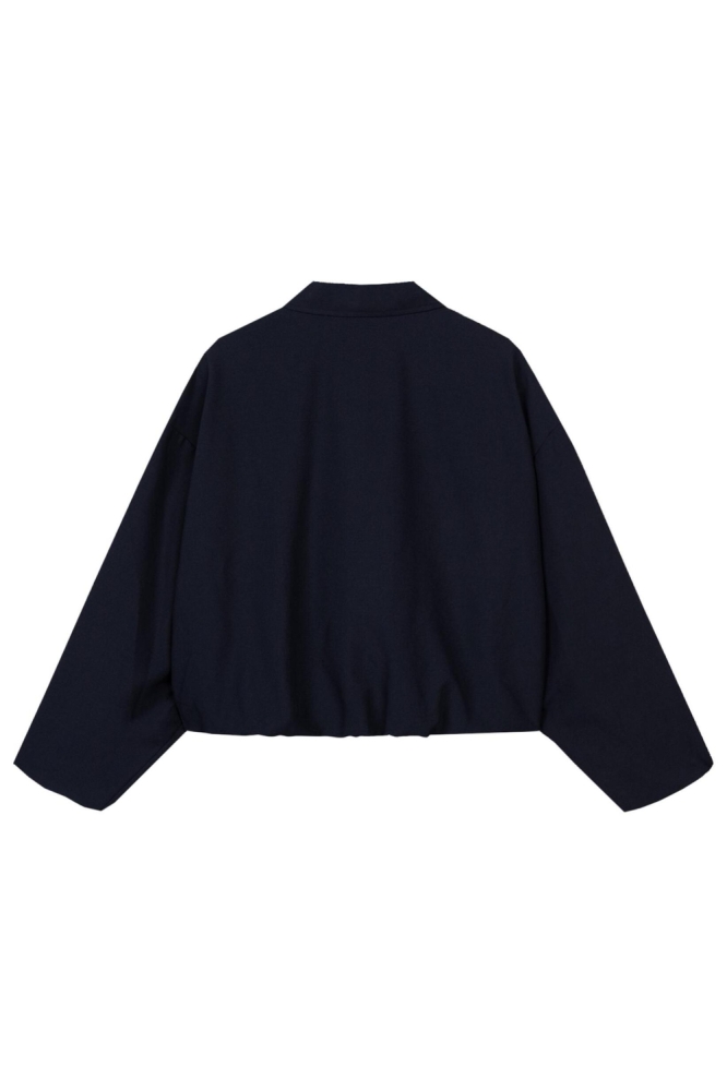 Refined Department blauwe dames jas | Achteraanzicht