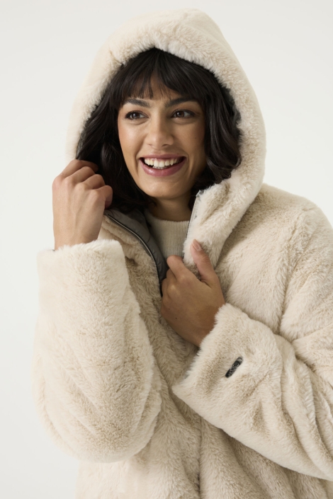 Garcia beige dames jas | Close up