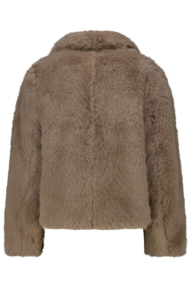 Garcia taupe dames jas | Achteraanzicht