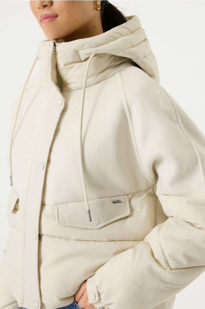 Garcia beige dames jas | Close up