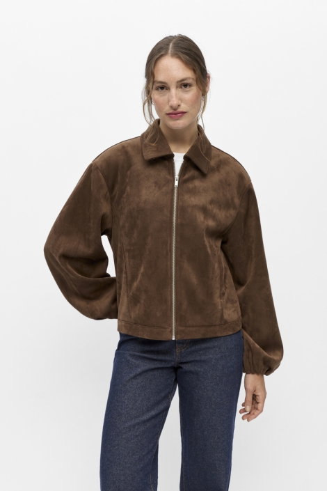 Object cognac dames jas | Model
