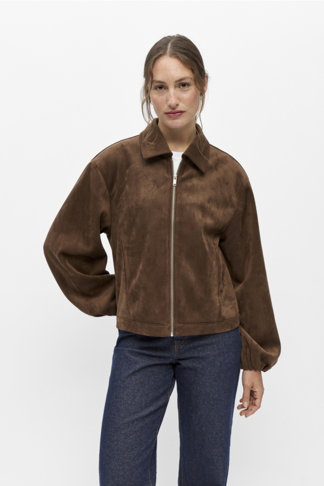 Object cognac dames jas | Model