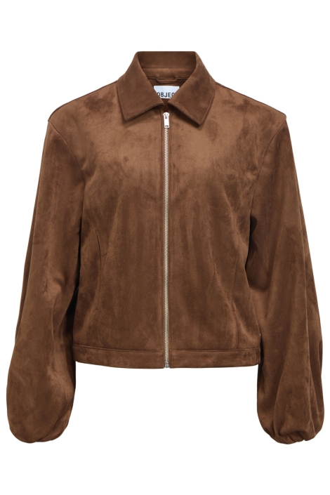 Object cognac dames jas | Vooraanzicht