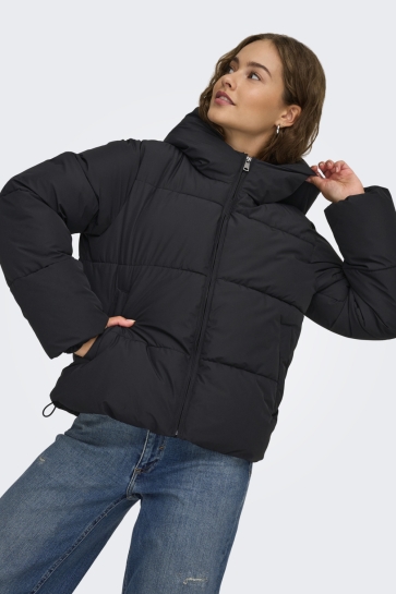 Only Jas ONLJUTA SHORT PUFFER OTW NOOS 15365799 BLACK