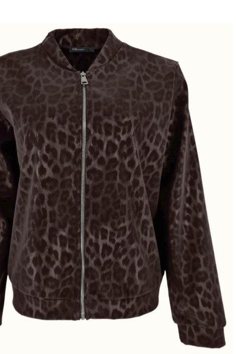 FOS Amsterdam bruine dames vest | Close up