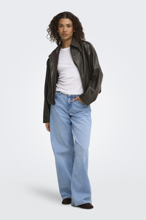 Jacqueline de Yong bruine dames jas | Model