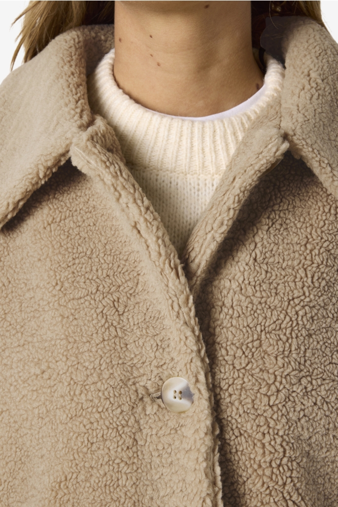 Noisy may beige dames jas | Close up