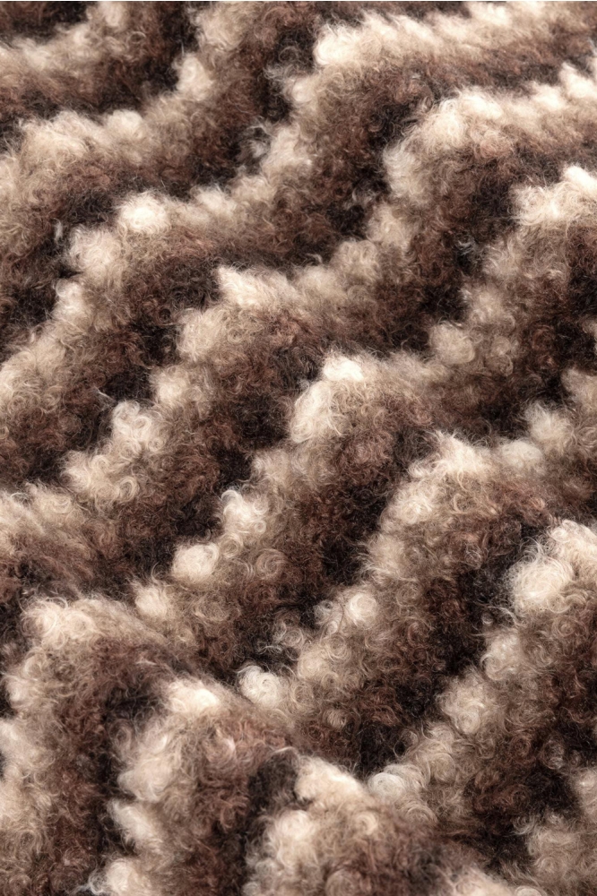 Ydence bruine dames jas | Close up