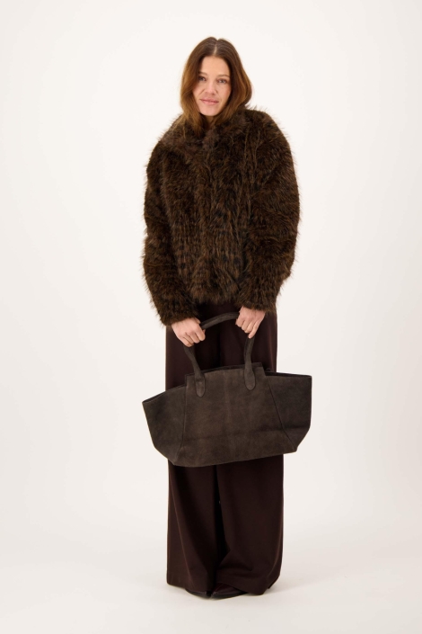 Zusss bruine dames jas | Model