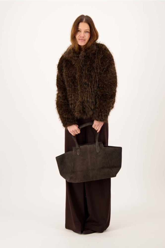 Zusss bruine dames jas | Model