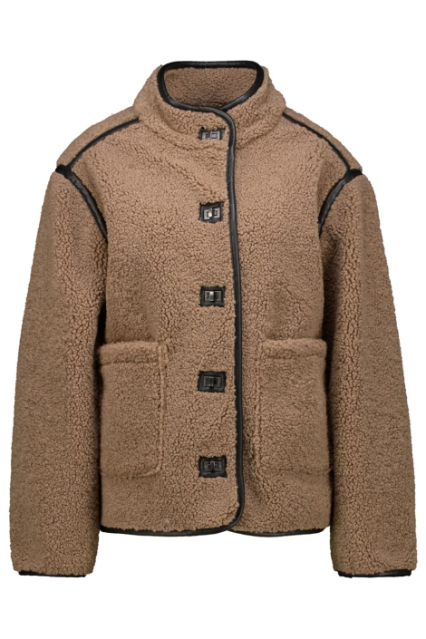 Garcia taupe dames jas | Vooraanzicht
