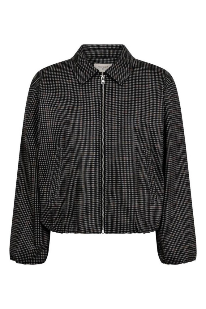 Freequent taupe dames jas | Vooraanzicht